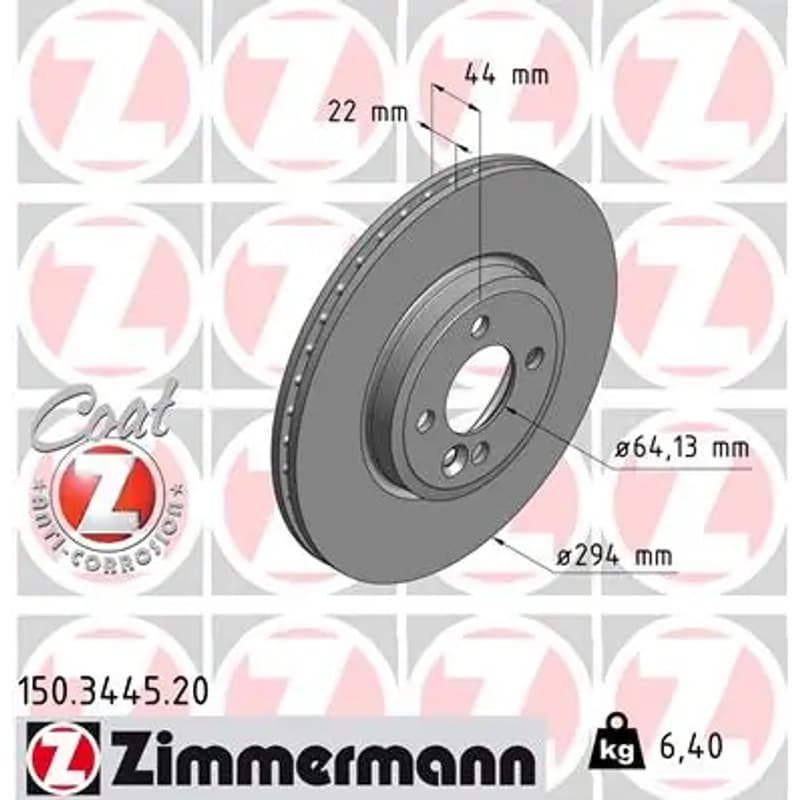 ZIMMERMANN stabdžių diskas 150.3445.20
