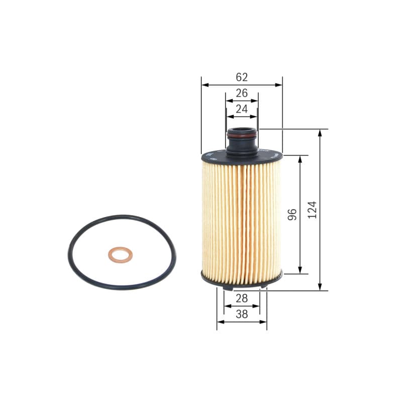 BOSCH F 026 407 154 alyvos filtras