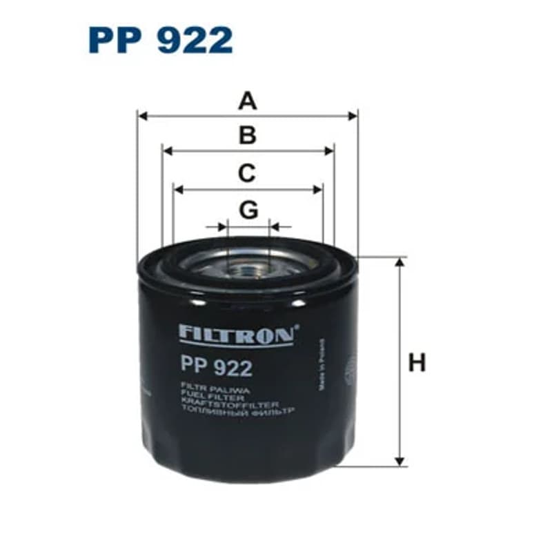 FILTRON Kuro filtras PP 922