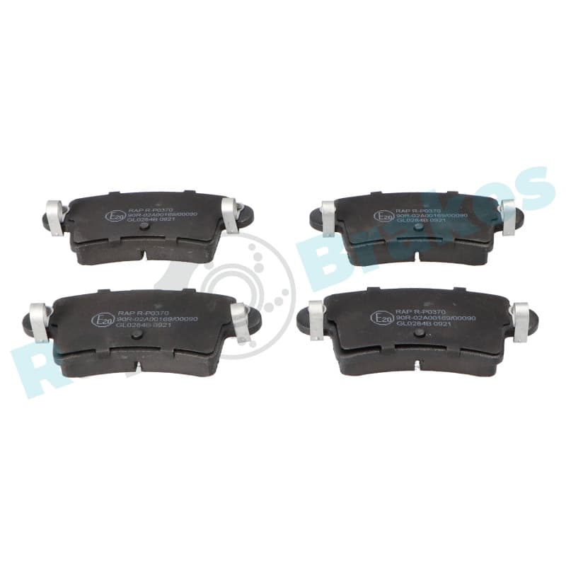 RAPBRAKES stabdžių trinkelių rinkinys, diskinis stabdys R-P0370