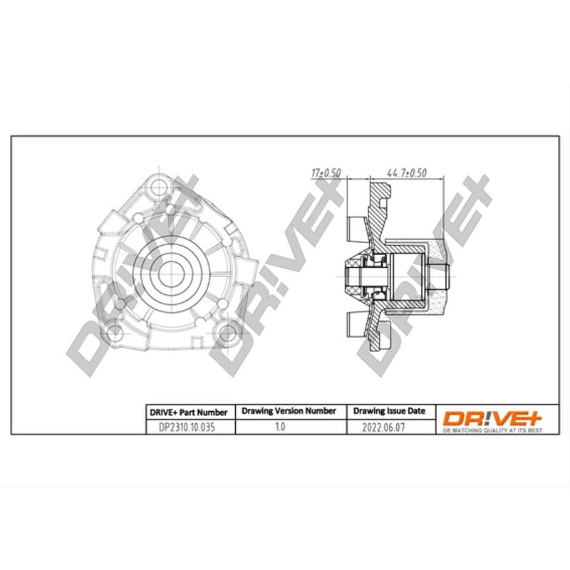 DRVE Vandens siurblys, variklio aušinimas DP2310.10.035