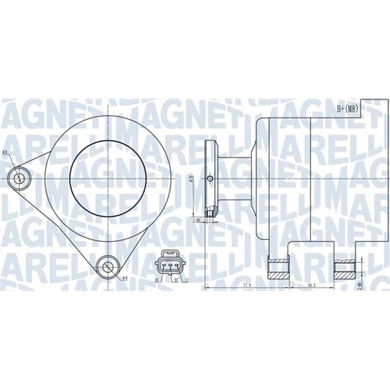 MAGNETIMARELLI kintamosios srovės generatorius 063731999010