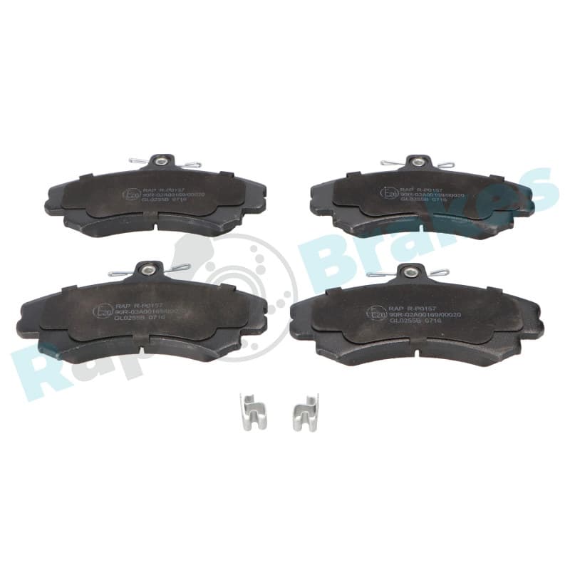 RAPBRAKES stabdžių trinkelių rinkinys, diskinis stabdys R-P0157