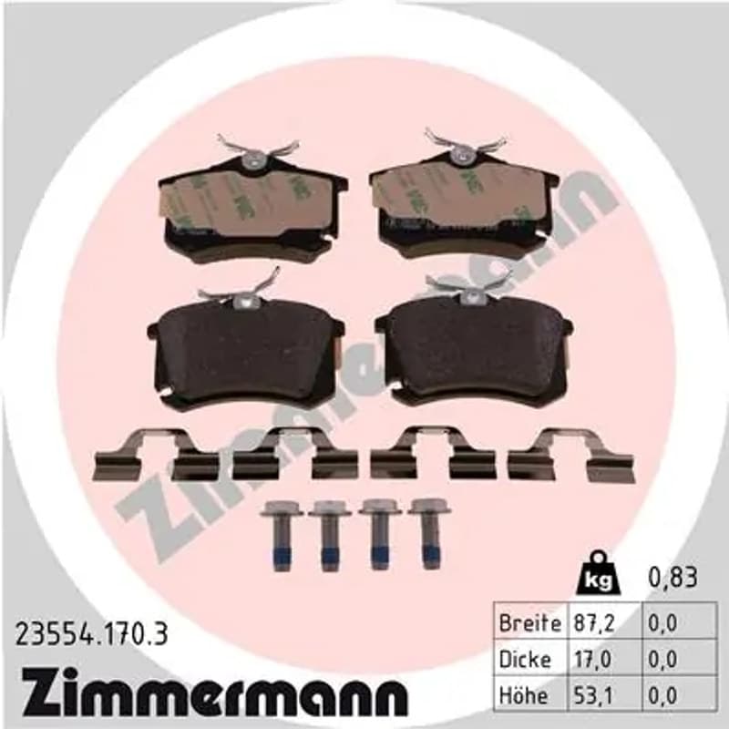ZIMMERMANN Būgnai ir trinkelės 23554.170.3