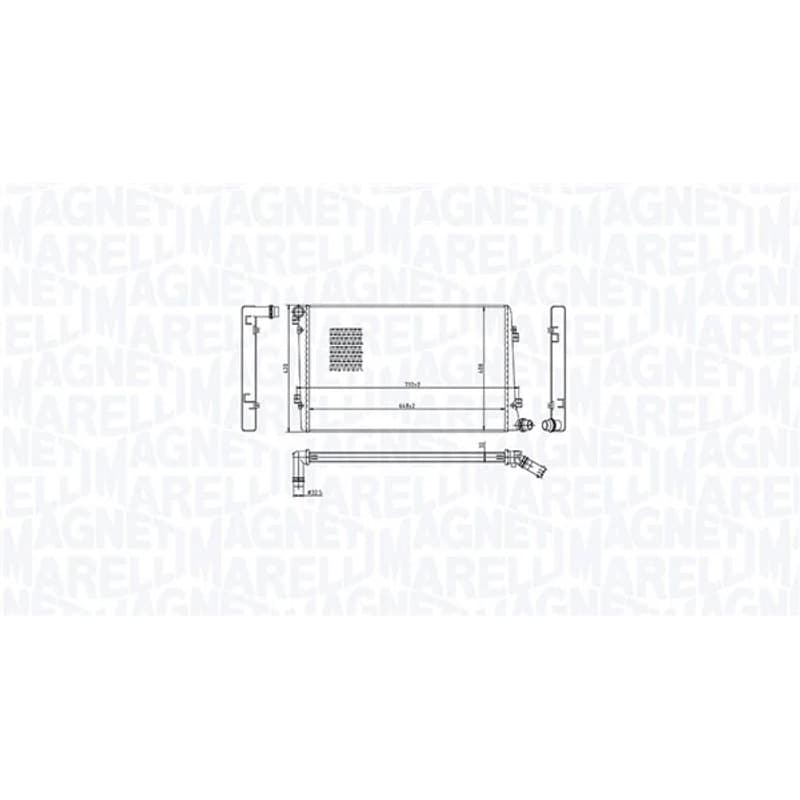 MAGNETIMARELLI radiatorius, variklio aušinimas 350213218100
