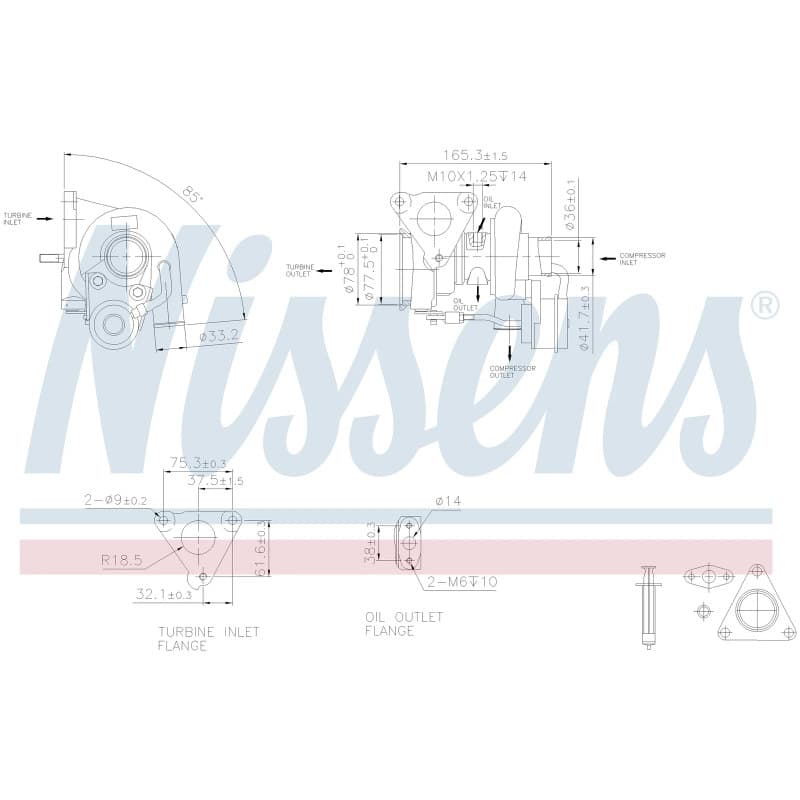NISSENS kompresorius, įkrovimo sistema 93262