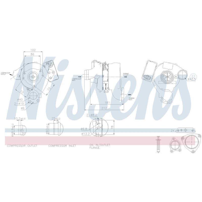 NISSENS kompresorius, įkrovimo sistema 93115
