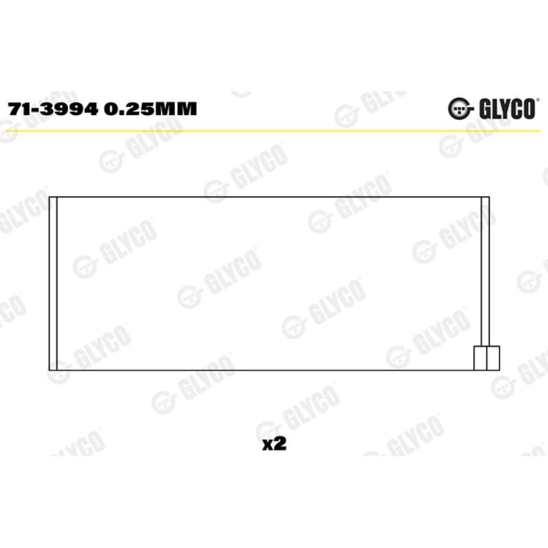 GLYCO guoliai dideliu galu 71-3994 0.25mm