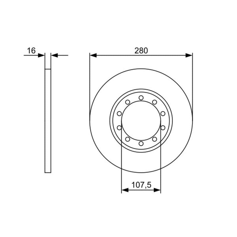 BOSCH 0 986 479 390 stabdžių diskas