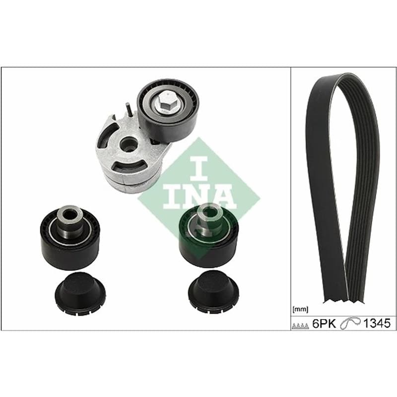 SCHAEFFLERINA V formos rumbuotas diržas, komplektas 529 0186 10