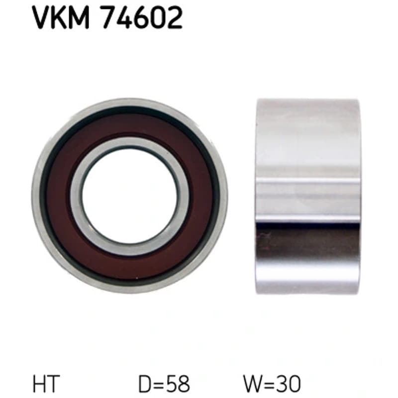 SKF VKM 74602 įtempiklio skriemulys, paskirstymo diržas