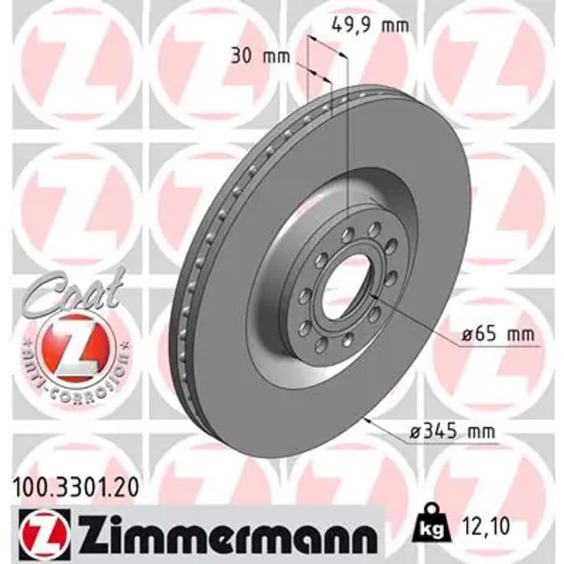ZIMMERMANN stabdžių diskas 100.3301.20