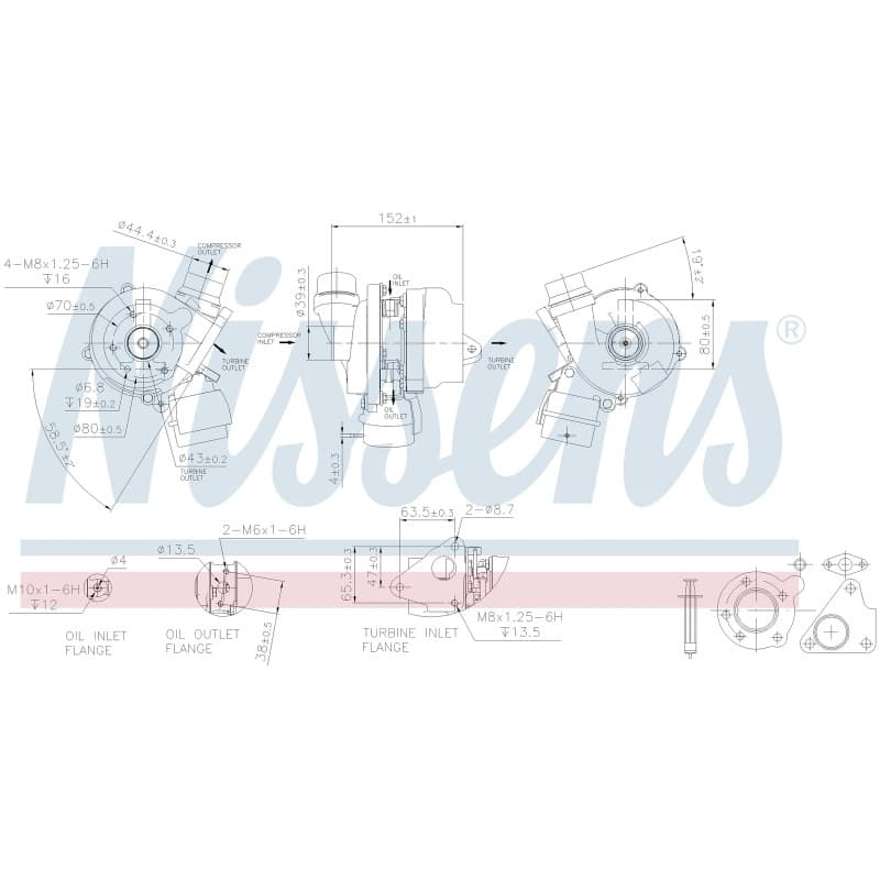 NISSENS kompresorius, įkrovimo sistema 93089
