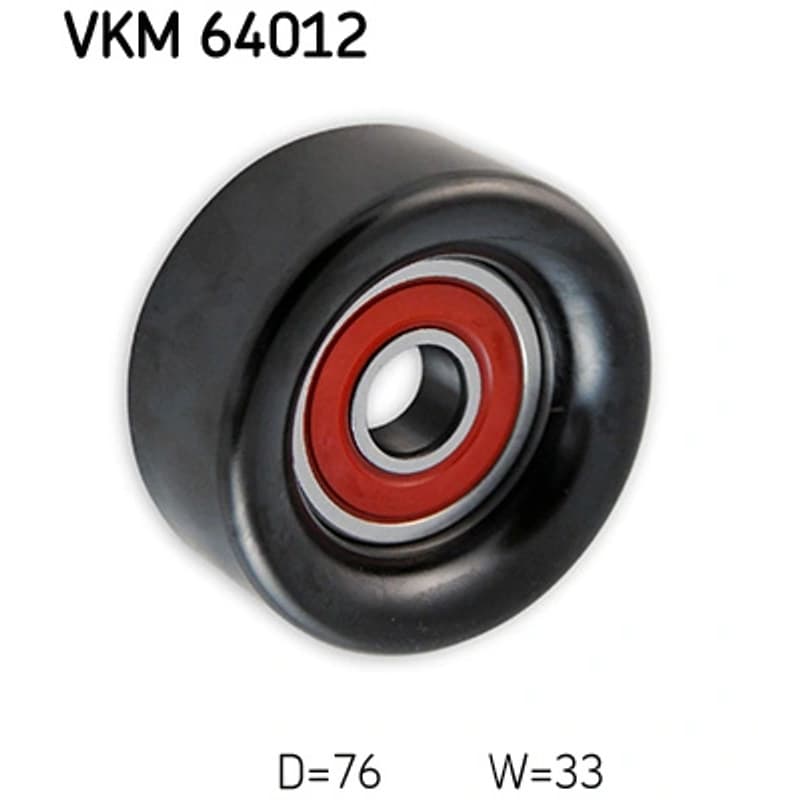 SKF VKM 64012 kreipiantysis skriemulys, V formos rumbuotas diržas