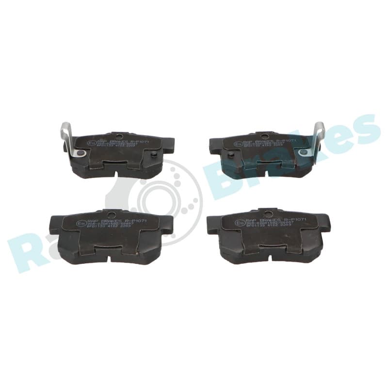 RAPBRAKES stabdžių trinkelių rinkinys, diskinis stabdys R-P1071