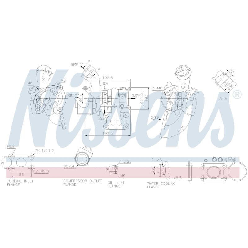NISSENS kompresorius, įkrovimo sistema 93587