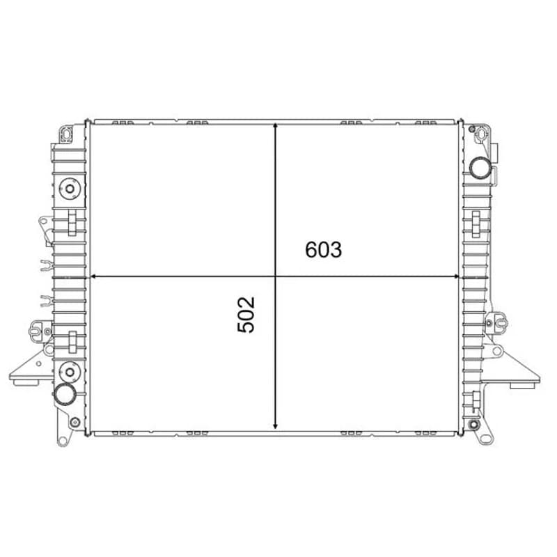 MAHLE CR 2577 000S radiatorius, variklio aušinimas
