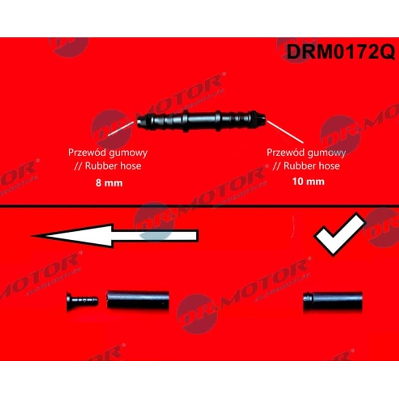 DRMOTORAUTOMOTIVE žarnos suleidimas, degalų žarna DRM0172Q