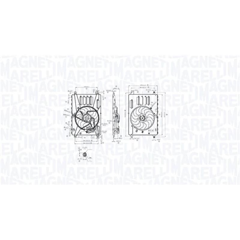 MAGNETIMARELLI ventiliatorius, radiatoriaus 069422857010