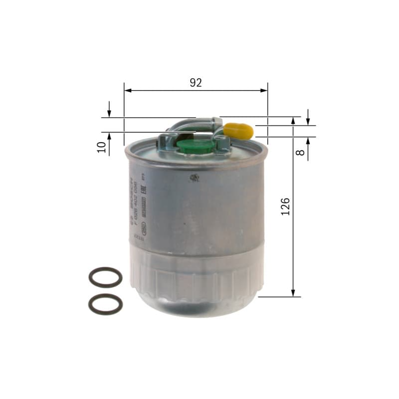 BOSCH F 026 402 056 kuro filtras