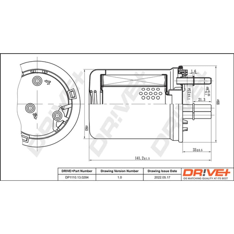 DRVE kuro filtras DP1110.13.0284