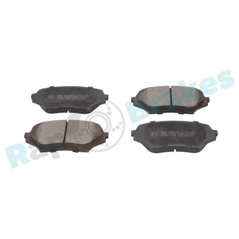 RAPBRAKES stabdžių trinkelių rinkinys, diskinis stabdys R-P1193