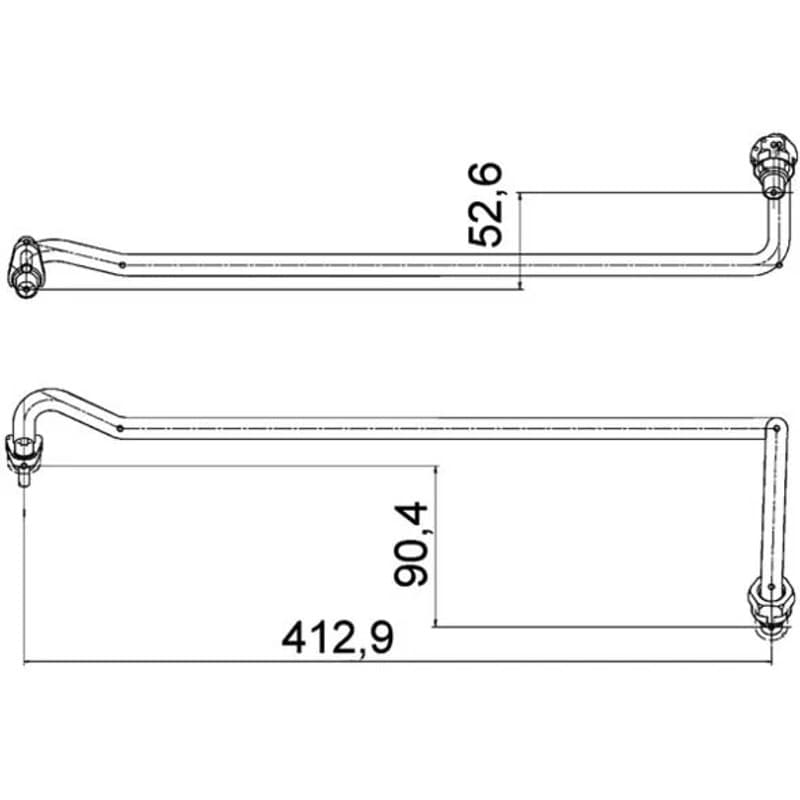 MAHLE AHX 4 000P alyvos žarna