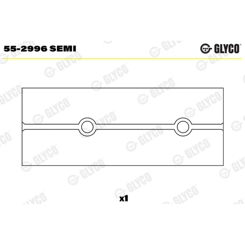 GLYCO įvorės mažu galu, švaistiklis 55-2996 SEMI