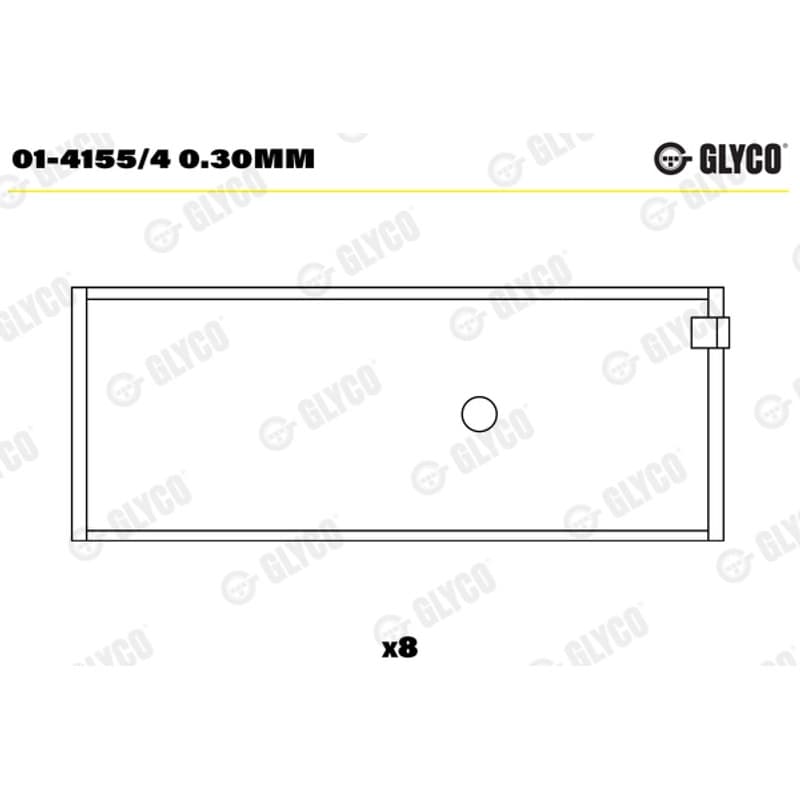 GLYCO guoliai dideliu galu 01-4155/4 0.30mm