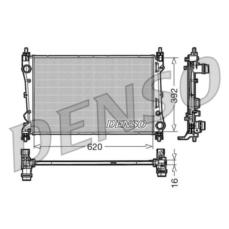 DENSO radiatorius, variklio aušinimas DRM09113