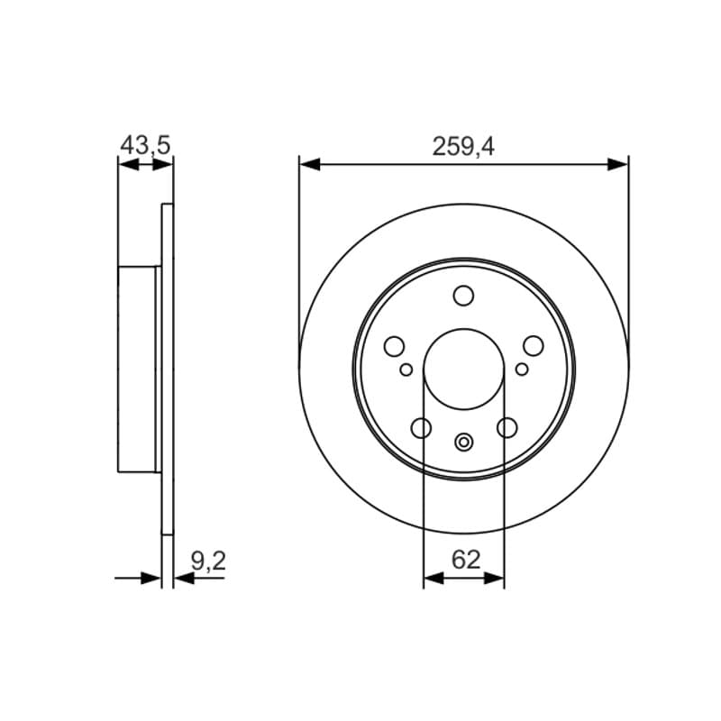 BOSCH 0 986 479 C44 stabdžių diskas
