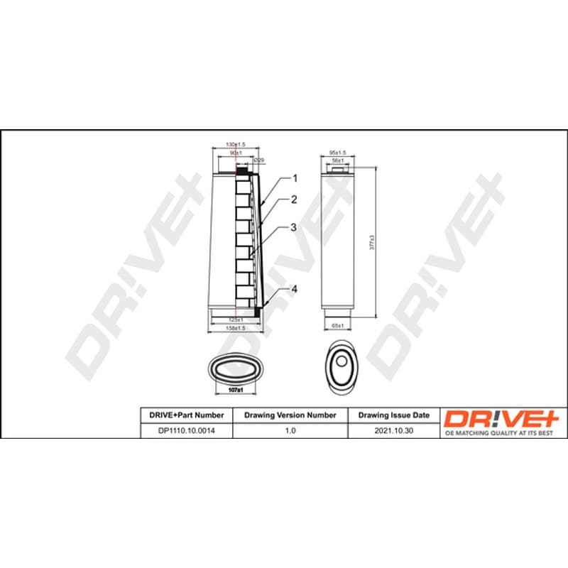 DRVE oro filtras DP1110.10.0014