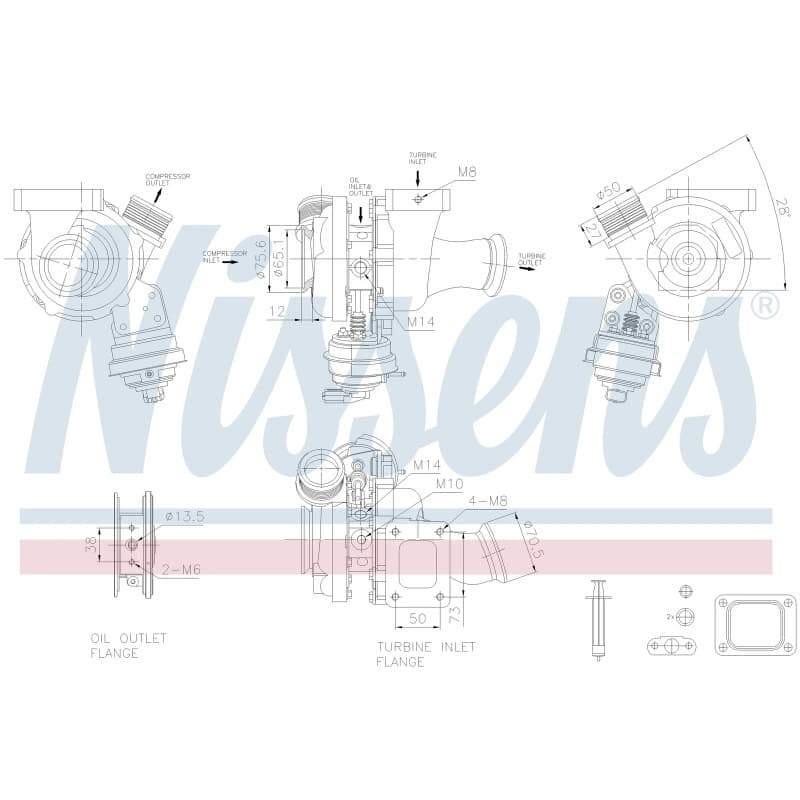 NISSENS kompresorius, įkrovimo sistema 93485