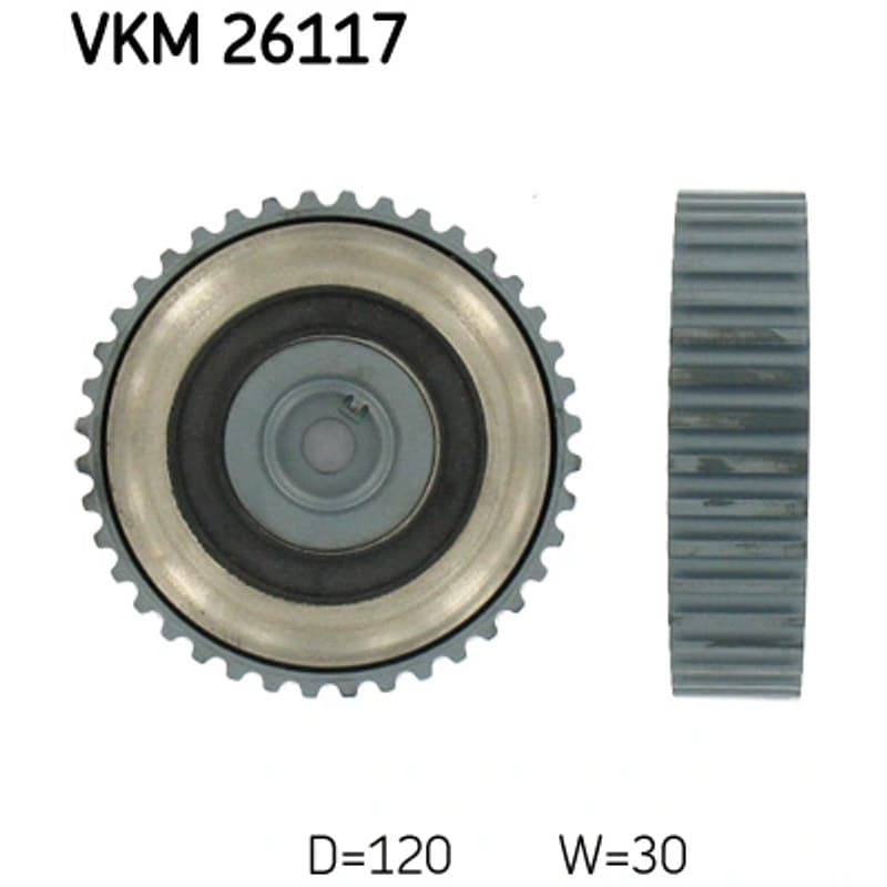 SKF VKM 26117 kreipiantysis skriemulys, paskirstymo diržas