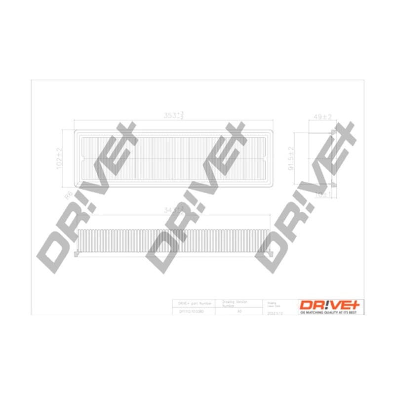 DRVE oro filtras DP1110.10.0380