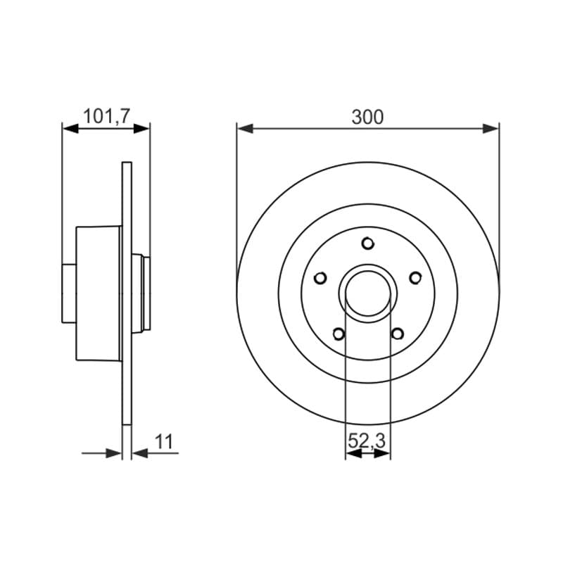 BOSCH 0 986 479 573 stabdžių diskas