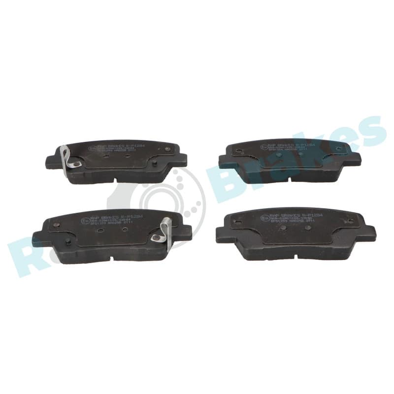 RAPBRAKES stabdžių trinkelių rinkinys, diskinis stabdys R-P1284