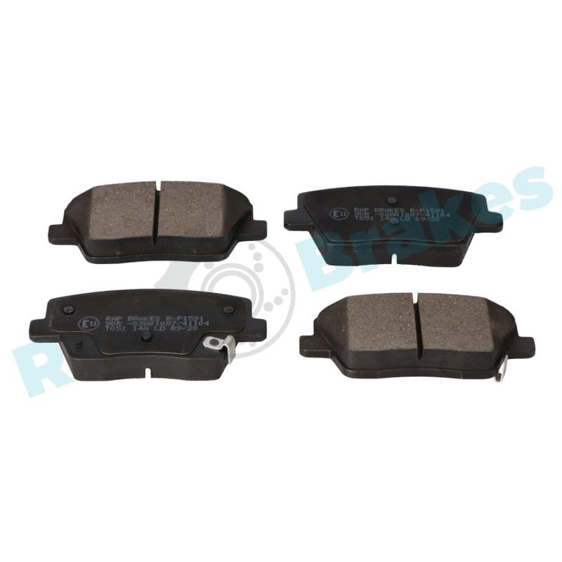 RAPBRAKES stabdžių trinkelių rinkinys, diskinis stabdys R-P1591