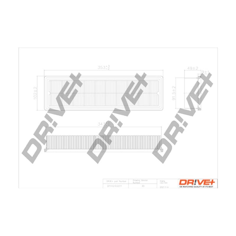 DRVE oro filtras DP1110.10.0377