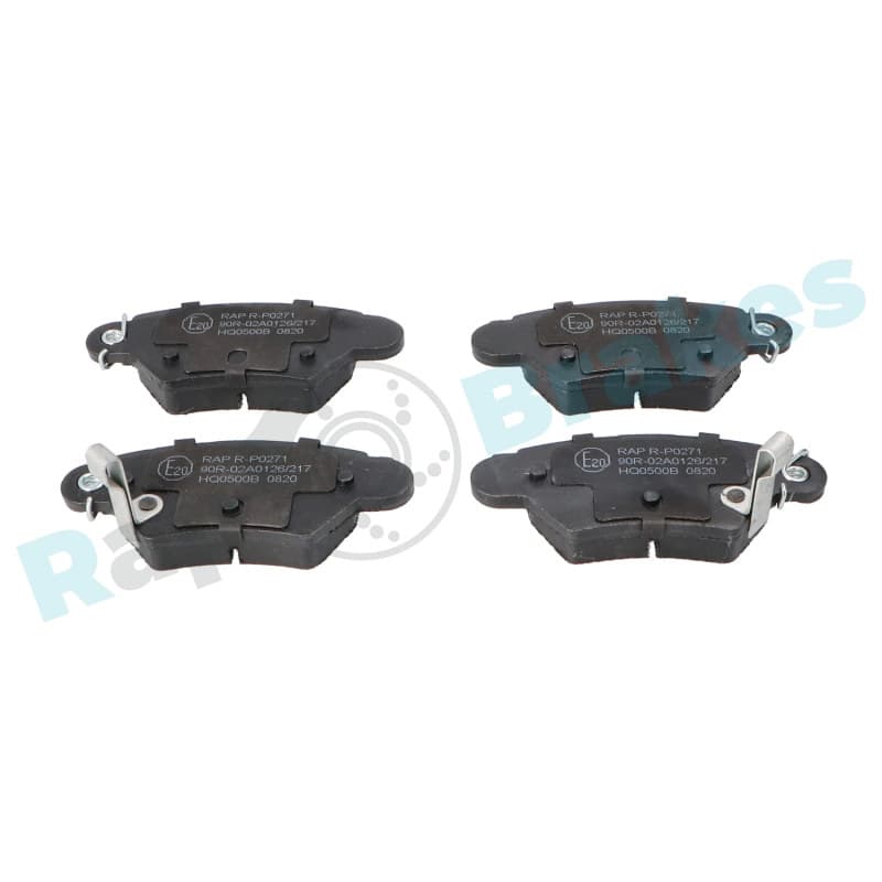 RAPBRAKES stabdžių trinkelių rinkinys, diskinis stabdys R-P0271