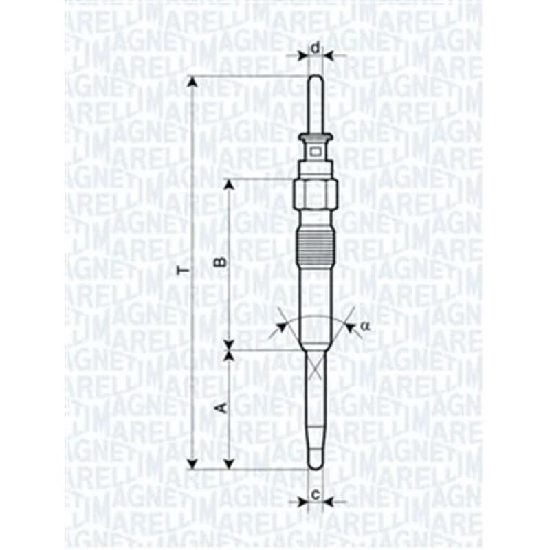 MAGNETIMARELLI Kaitinimo žvakė 062900039304