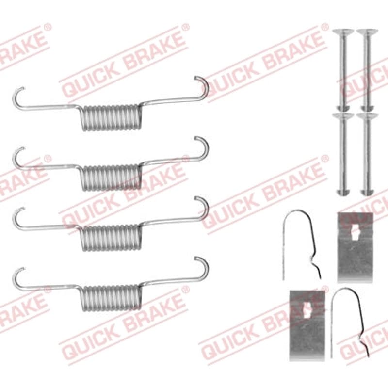 QUICKBRAKE priedų komplektas, stovėjimo stabdžių trinkelės 105-0884