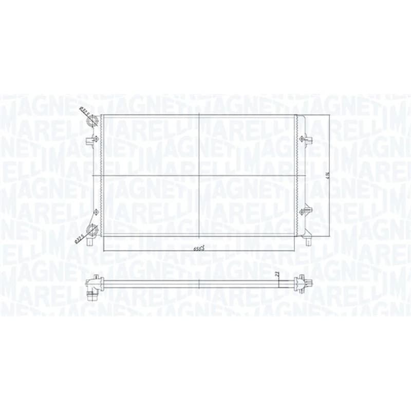 MAGNETIMARELLI Radiatorius, variklio aušinimas 350213853000