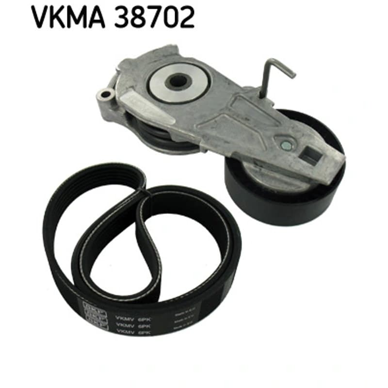 SKF VKMA 38702 V formos rumbuotas diržas, komplektas