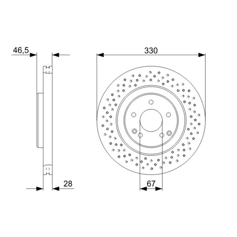 BOSCH 0 986 479 C76 stabdžių diskas
