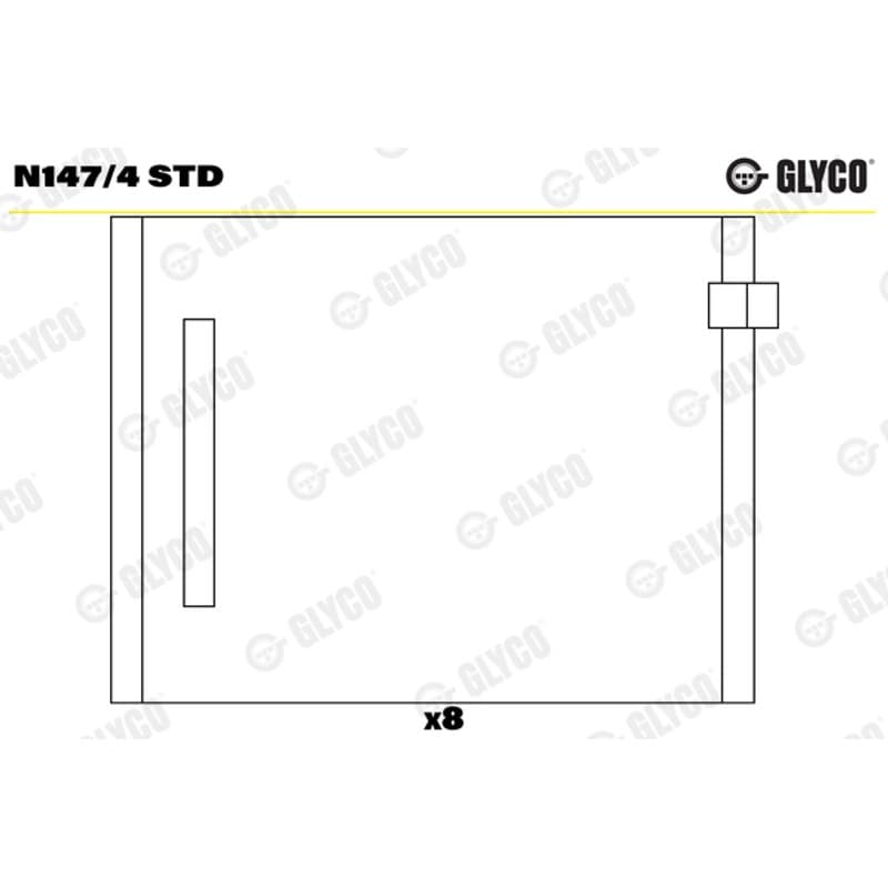 GLYCO skirstomojo veleno įvorės N147/4 STD