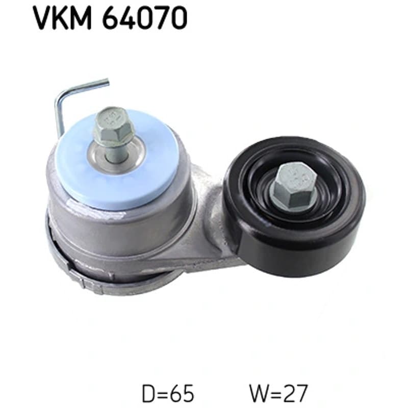 SKF VKM 64070 diržo įtempiklis, V formos rumbuotas diržas