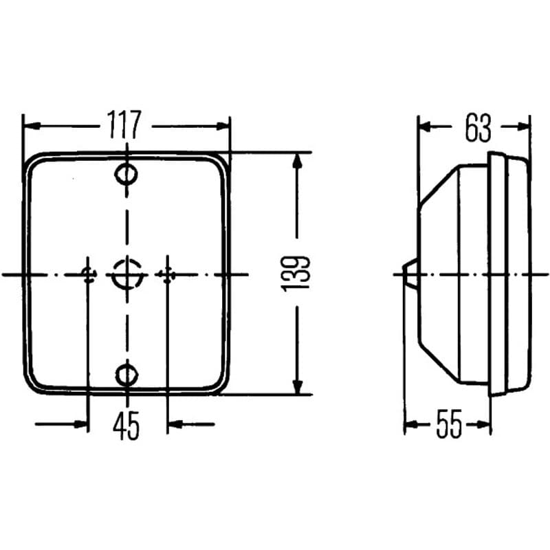 HELLA 2ZR 003 236-051 atbulinės eigos žibintas
