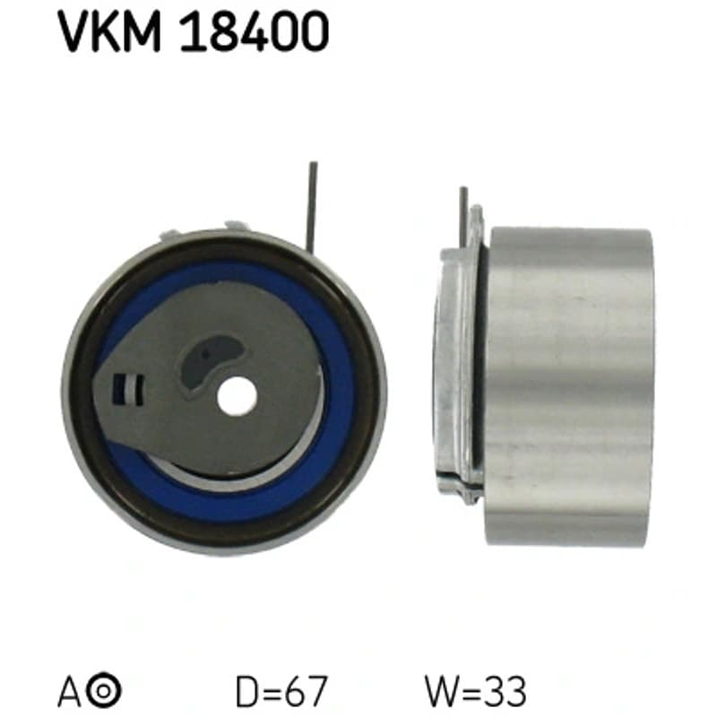 SKF VKM 18400 įtempiklio skriemulys, paskirstymo diržas