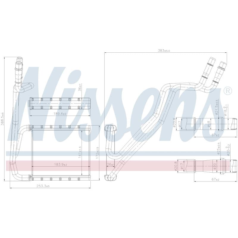 Salono radiatorius NISSENS 707381 NISS